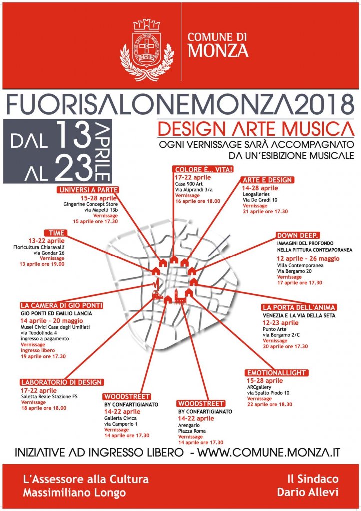 La mappa del Fuorisalone Monza 2018