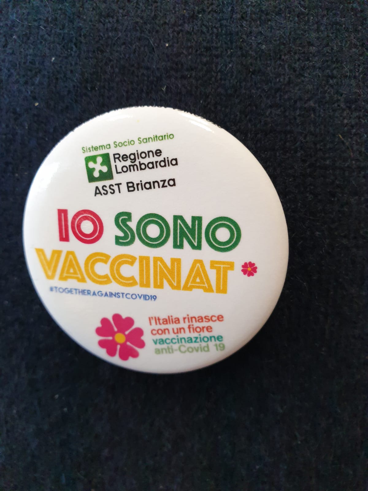 Spilla Spilletta Pin Io mi Sono Vaccinato Vaccinata Vaccino Farmacia Dottore Oss 