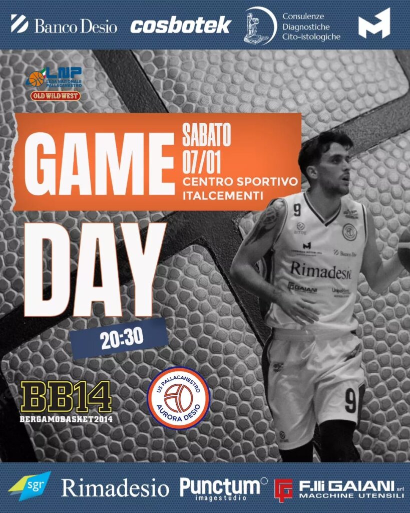 La Rimadesio ospite della Bergamo Basket Monza in Diretta