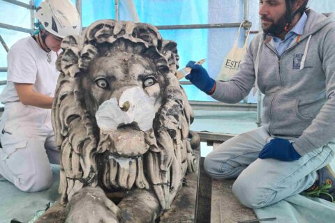ponte dei leoni monza restauro